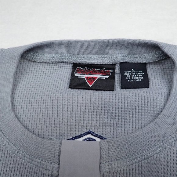 HARLEY DAVIDSON Cafe Las Vegas Mens XL Long Sleeve Waffle Graphic Shirt - Picture 4 of 5